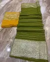 SV Pure Viscose Georgette Party Wear Sarees Wholesale Market In Surat
